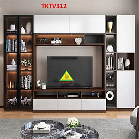 Tủ kệ tivi trang trí phong cách hiện đại TKTV312 - Nội thất lắp ráp Viendong adv