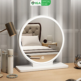 Mua Gương để bàn viền led cảm ứng 1 chạm thương hiệu IGA - GP214