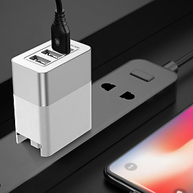 Cốc sạc đa năng Baseus Duke 3USB Smart Fast Charger (3.4A, 3 in 1 , Aluminum alloy + PC) - Hàng chính hãng