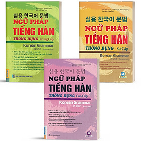 Ảnh bìa Trọn bộ 3 cuốn ngữ pháp tiếng hàn thông dụng - NH