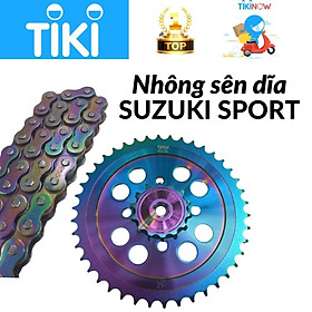 Nhông sên dĩa cho Suzuki Sport, màu titan, xuất xứ Thái Lan, dành cho dòng xe sport