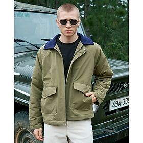 Áo Khoác Chần Bông Phối Cổ Nhung Tăm Form Regular - ROUTINE 10F25JAC008