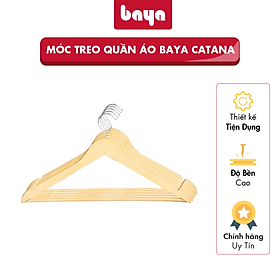 Mua Bộ 5 Móc Treo Gỗ Treo Quần Áo BAYA CATANA Móc Treo Đồ Làm Từ Gỗ Thông Mang Màu Sắc Tự Nhiên  Chống Thấm Nước  Không Bị Cong Vênh Méo Mó Khi Phơi Đồ 2000201