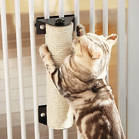 Fence Mount Sisal Cat Scratching Post Scratcher for Cats Activity