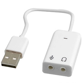 Usb sound âm thanh 7.1 có dây (màu trắng)