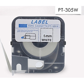 Mua PT-305W | BĂNG NHÃN IN MÀU TRẮNG MÁY MAX LM-380E/LM-380EZ/LM-380A/LM390A (5mm  8m/cuộn)
