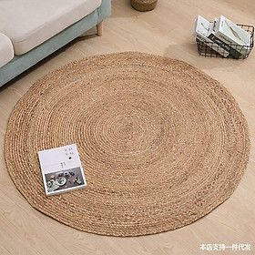 Phòng khách hoặc thảm phòng ngủ, thảm Rattan tròn, thảm phòng ngủ