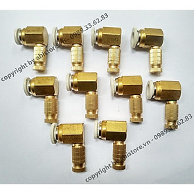 Mua COMBO 10 BÉP PHUN SƯƠNG NỐI ỐNG 8MM CÚT GÓC BẰNG ĐỒNG CAO CẤP  BÉC ĐỒNG PHUN SƯƠNG