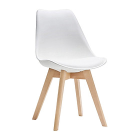 Ghế Eames chân lớn mặt nhựa lót nệm
