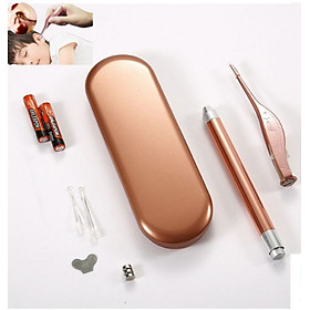 Dụng Cụ Lấy Ráy Tai Chuyên Nghiệp, Ngoáy Tai Có Đèn Cho Bé - HBH