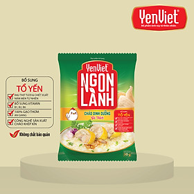 Yến Việt - Cháo dinh dưỡng Ngon Lành gà hầm, bổ sung chất xơ, không bột ngọt, chất bảo quản, thùng 30 gói x 50g