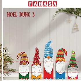 Set Gỗ Dựng Tường - Trang Trí Giáng Sinh - 70 x 15 x 10 cm - Bách Mộc 3