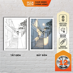 Mua Đèn Ngủ Để Bàn  Tranh Quang Chiếu DECORNOW Tăng/Giảm Ánh Sáng  Đổi Màu  Điều Khiển Bât/Tắt Bằng Remote DCN-DB1