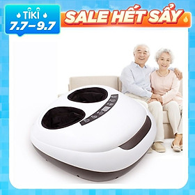 Máy Massage Chân (Lòng bàn chân, Chân, Ngón chân) | Liệu pháp mát xa từ áp suất không khí và con lăn nhiệt, Massage theo phương pháp Shiatsu Nhật Bản - Hàng nhập khẩu - Tặng kèm Máy massage cầm tay mini - Giao màu ngẫu nhiên