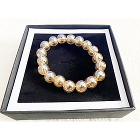 Vòng tay phong thủy mạng kim mạng thổ - 10mm