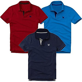 Áo Thun nam mẫu mới logo trước ngực, combo 3 áo - ĐB3QC04