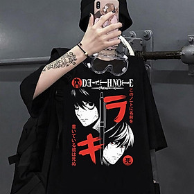Áo thun hình Death Note Anime form rộng tay lỡ unisex cực chất giá rẻ