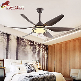 Mua Đèn Quạt Trần MQT2747 6 Cánh Nhựa ABS Cao Cấp màu Gỗ  Động Cơ DC Siêu Mát  3 Tốc Độ Gió  LED 3 Màu Tinh Tế - Hàng Nhập Khẩu