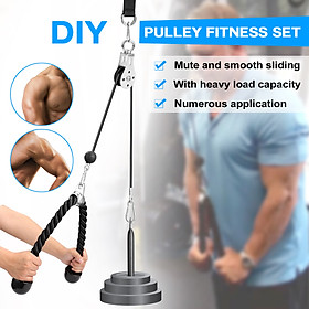 Dụng Cụ Tập Gym Nâng Cánh Tay Bằng Ròng Rọc Xoay 360 Độ