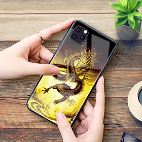 Ốp lưng iPhone 11/ iP 11 Pro/ iP 11 Pro Max in 3D hình rồng dạ quang phát sáng ban đêm