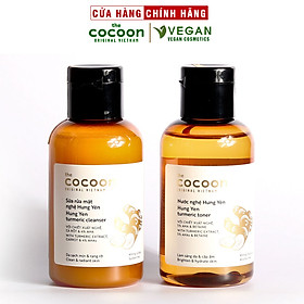 Combo Sữa rửa mặt nghệ Hưng Yên Cocoon 140ml + Toner Nước nghệ Cocoon 140ml