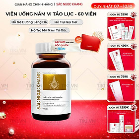 Viên uống Sắc Ngọc Khang Vi tảo lục (60 viên) giúp trẻ hóa làn da xua tan vết nám, hỗ trợ cân bằng nội tiết tố, bổ huyết, điều kinh, hỗ trợ giảm các triệu chứng tiền mãn kinh