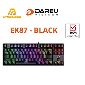 Bàn phím cơ DareU EK87 "D" Switch Black - Hàng chính hãng