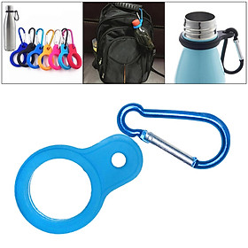 Water Bottle Holder Aluminum Carabiner Clip Fishing Outdoor Camping Black