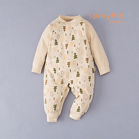 Quần áo sơ sinh 0-3 tuổi 100% COTTON HỮU CƠ TỰ NHIÊN không chất tẩy nhuộm bộ body thu đông cho bé siêu đáng yêu
