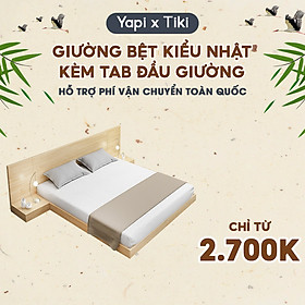 Mua Giường Ngủ Tatami Kèm Tab Đầu Giường Kiểu Nhật Cao 12cm Gỗ MDF Nhập Khẩu Tự Lắp Tại Nhà Dễ Dàng GHC-9208