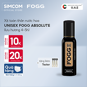 Xịt toàn thân FOGG Absolute 120ml,Xịt toàn thân hương nước hoa,Xịt toàn thân nước hoa,Xịt thơm,Xịt mùi cơ thể,Xịt toàn thân dành cho nam,Xịt toàn thân lưu hương 6-8 tiếng, Xịt toàn thân khử mùi, Xịt khử mùi nuóc hoa,Xịt toàn thân không gas