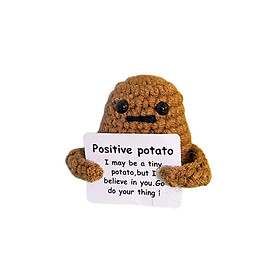 Funny Positive Potato Funny Knitted Potato Doll for Decoration New Year