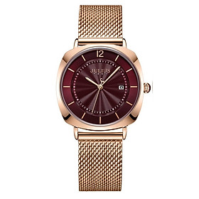 Đồng Hồ Nữ JA-1190LC Julius Hàn Quốc Dây Da