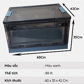 Hộp nhựa đựng đồ đa năng - Có bánh xe di chuyển - Có khớp để xếp chồng lên nhau tiết kiệm không gian - NIKITA 2024