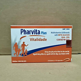 Pharvita Plus Bổ Sung Vitamin Và Khoáng Chất - Vỉ 60 viên