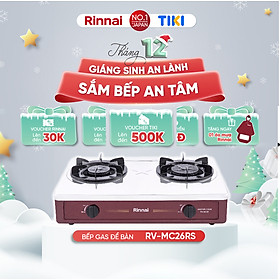 Mua Bếp gas dương Rinnai RV-MC26RS mặt bếp inox và kiềng bếp men - Hàng chính hãng