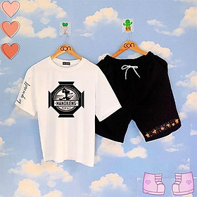 Set đồ bộ Quần Shorts Lửng Kẻ 3 Sọc Quần Ulzzang Ống Rộng Quần Đùi Kẻ Sọc