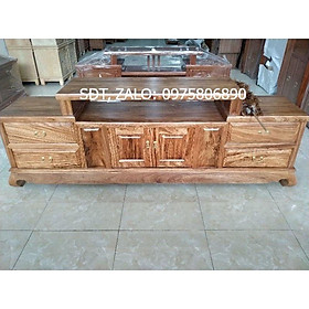 Mua Kệ tivi Gỗ Hương Xám