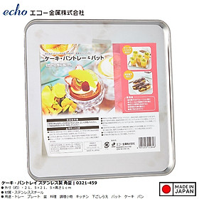 Mua Khay inox vuông đa năng Echo Metal 215mm - Hàng nội địa Nhật Bản nhập khẩu chính hãng