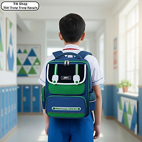 Balo Học Sinh Cao Cấp TNBags Smart Green TN.B3111 - Balo Học Sinh Tiểu Học Cho Bé Trai, Nhẹ, Bền, Nhiều Ngăn Tiện Lợi, Thiết Kế Thông Minh