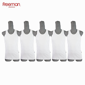 Áo thun nam ba lỗ chất liệu cotton FREEMAN ASF205 [Combo 5