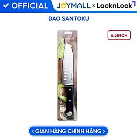 Dao Santoku LocknLock CKK921 6.5inch, Hàng Chính Hãng, Thép Không Gỉ, Tay Cấm Tiện Dụng - JoyMall