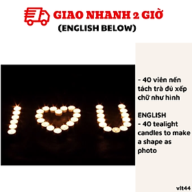 Mua Bộ nến tách trà I love you đẹp  giá rẻ vlt44