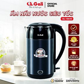 Ấm siêu tốc Gali GL-18A10 dung tích 2.2 Lít. Thiết kế 2 lớp chống nóng, giữ ấm . Hàng chính hãng, bảo hành 24 tháng