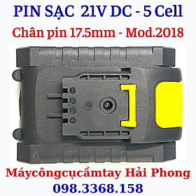 Pin Sạc 21V - 5 cell  hàng CAO CẤP cho máy Mod.MKT2018 . Khoảng cách 2 cực pin 17,5 mm.