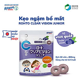 Kẹo ngậm bổ mắt cho bé Rohto Clear Vision Junior (Hộp 60 viên)