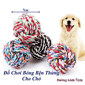 Đồ Chơi Bóng Cuộn Dây Thừng Cho Chó Mèo