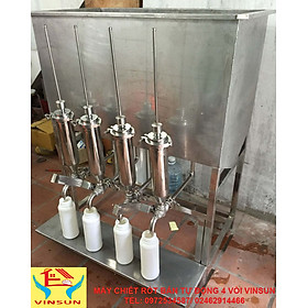 Mua Máy Chiết Rót Tự Động 4 Vòi Hàng Chính Hãng VinSun