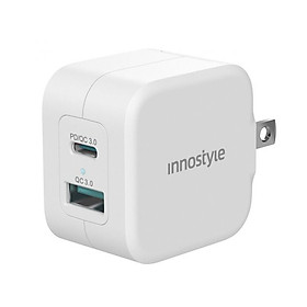 Mua Sạc nhanh Innostyle Minigo Pro III Dual PD/QC 3.0 20W - IC20-2PDWHI - Hàng chính hãng