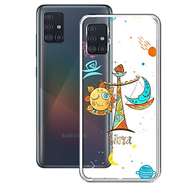 Ốp lưng Dẻo cho điện thoại Samsung Galaxy A51 - 01259 8049 LIBRA 01 - In Nổi Họa Tiết - Cung Thiên Bình - Hàng Chính Hãng